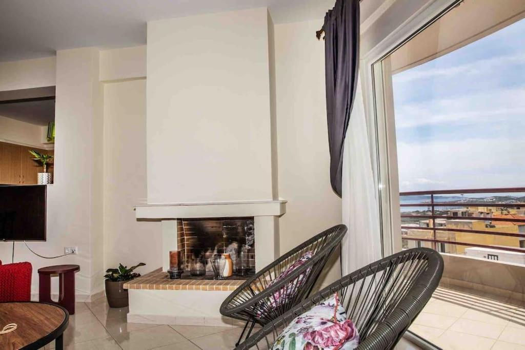 Lavrio Seaview 2Bdr Apt 4 Min Dive From The Sea Exterior photo